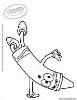 Crayola Crayons Dancing Coloring Page Printable sketch template