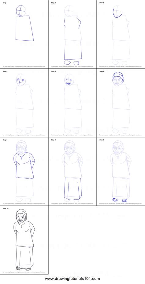 How to Draw Opah from Upin & Ipin (Upin & Ipin) Step by Step | DrawingTutorials101.com