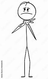 Vector Cartoon Stick Figure drawing Conceptual Illustration Of Sick Man  sketch template