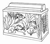 Aquarium Coloring Pages  Free Printable For Kids sketch template