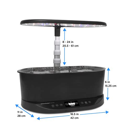 AeroGarden Bounty Basic - Indoor Garden with LED Grow Light, Black