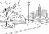 Country Road Coloring Page sketch template