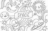 Universe Coloring Page Stock Illustrations – 14536  sketch template