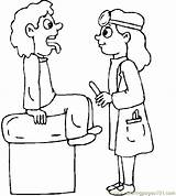 Coloring Pages Doctor Hospital Page 17 Peoples > Doctors  sketch template