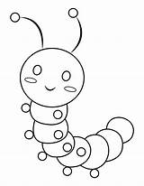 Printable Caterpillar Coloring Pages For Kids sketch template
