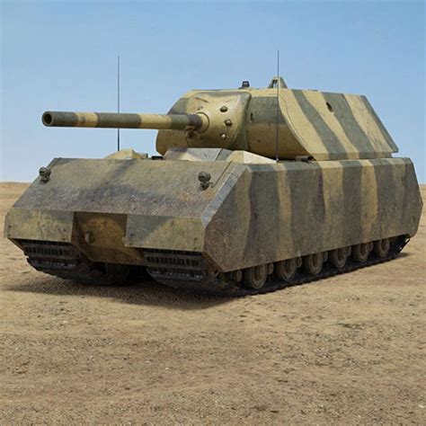 Tank Panzer VIII MAUS Modelo 3D $39 - .max .c4d .fbx .obj - Free3D