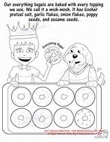 Coreys Bagels  NYC Bagel Deli Coloring Book ColoringBookcom sketch template