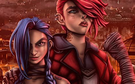 1920x1200 Jinx And Vi Fanart 1080P Resolution ,HD 4k Wallpapers,Images,Backgrounds,Photos and ...