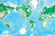 World Maps Wall Murals World Map Wallpaper Murals