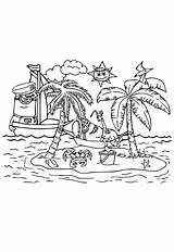 Free Printable Coloring Pages Island sketch template