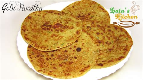 Gobi Paratha Recipe (Cauliflower stuffed Indian Flatbread) — Vegetarian Recipe Video in Hindi ...