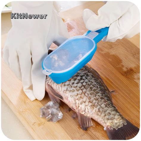 KitNewer Multifunctional Fish Clean Scales Fish Killing Scraping Scale With Knife Fish Cleaning ...