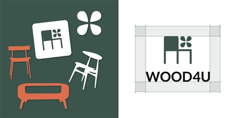 Logo wood furniture on Behance