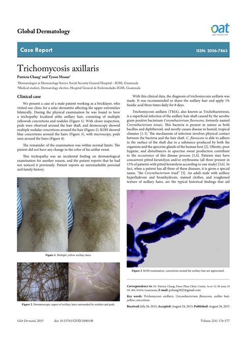 (PDF) Trichomycosis axillaris