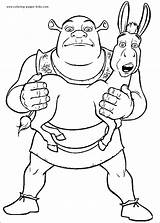 Shrek color page  Coloring pages For Kids Cartoon Characters sketch template