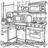 Kitchen Coloring Pages  Free & Printable sketch template