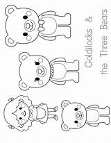 Goldilocks And The Three Bears Coloring Pages Free At GetColoringscom  sketch template