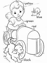 Kids Learning Coloring Pages sketch template