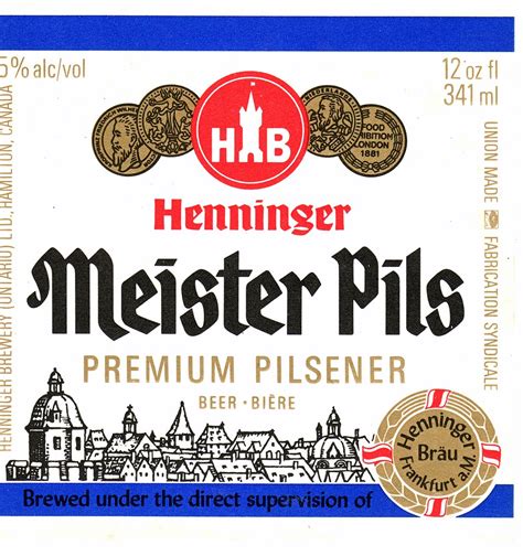 Henninger Meister Pils | Henninger Brewery (Ontario) Ltd. Ha… | Flickr