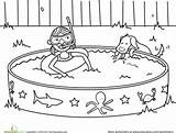 Printable Swimming Pool Coloring Pages sketch template