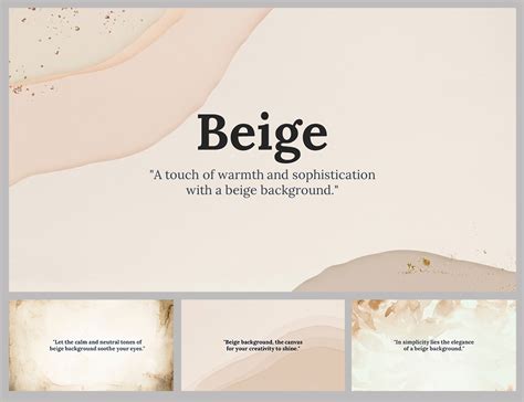 Beige Background PPT Templates And Google Slides Themes