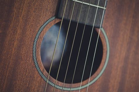 Close-up of an Acoustic Guitar · Free Stock Photo