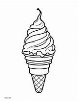 Coloring Pages Ice Cream / Frozen Yogurt Day Foods Art sketch template