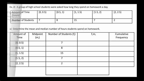 Measures Of Central Tendency Worksheet – E Street Light