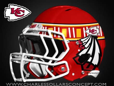 Kansas City Chiefs Concept Helmets | Football helmet design, Football ...