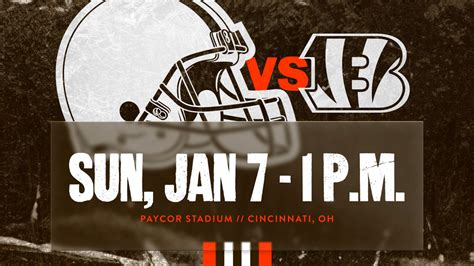 Browns vs. Bengals game time announced