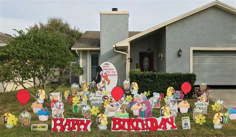 Yard Decorations Funny Themes Orlando — Orlando Birthday Gram