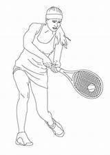 Coloring Pages Tennis sketch template