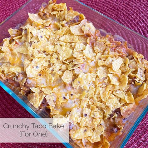 Crunchy Taco Bake for One - Katie Drane Blog