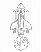 Premium Vector  Coloring Page For Kids Rocket spaceship Illustration sketch template