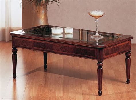 Traditional coffee table, luxury, with glass top, for Villa | IDFdesign