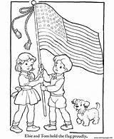American Flags Coloring Pages Kids sketch template