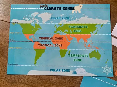 Main Climate Zones Printable Activity Pack World Geography Map ...