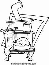 Stove Burning Sketch Coloring Page sketch template