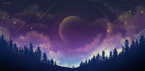 Last Journey Home by Erisiar on DeviantArt | Galaxy wallpaper, Moon and ...