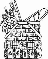 Picnic Basket Coloring Page At GetColoringscom  Free Printable sketch template
