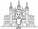 Spain Coloring Sheet  Page sketch template