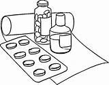 Medicine Coloring Page sketch template