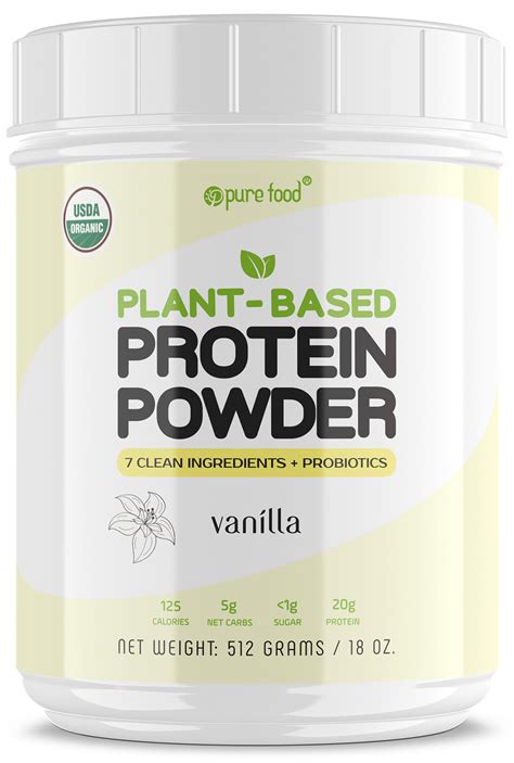 Vegan PROTEIN powder VANILLA pure food - Best Vegan Protein Powder Reviews