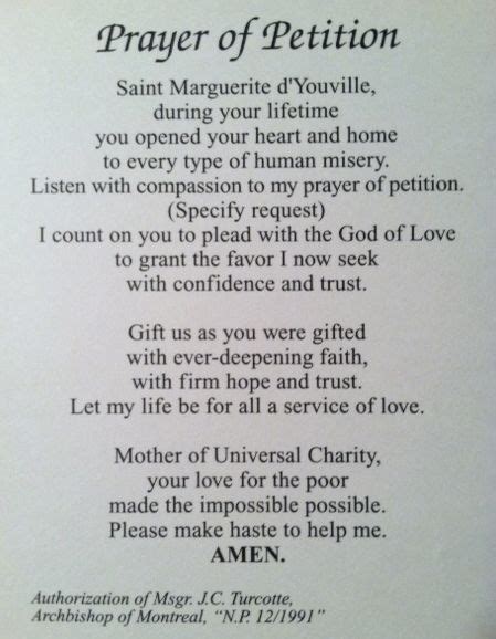 Prayer of Petition: Saint Marguerite d'Youville (1701–1771), was a ...