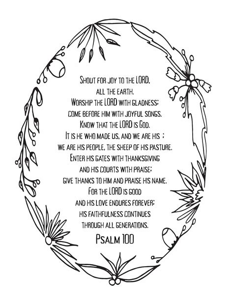 Psalms 91 - 100 - FREE PRINTABLE PSALM ADULT COLORING PAGES — Stevie ...