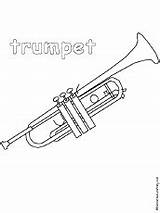 Trumpet Coloring Page EnchantedLearningcom sketch template