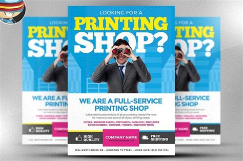 Printing Services Flyer Template by FlyerHeroes on @creativemarket ...