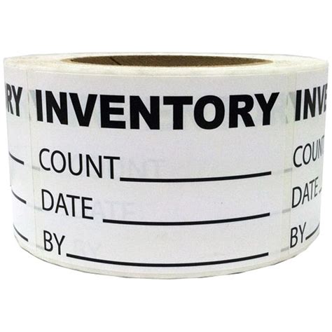 Writable Inventory Labels | Count, Date, By | InStockLabels.com