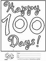100Th Day Coloring Page Free Printable  Word Searches sketch template