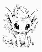 Cute Dragon Coloring Pages Printable sketch template